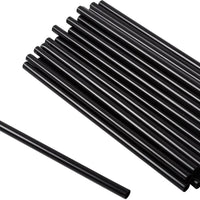 Hy-Stix - 6" Black Milk Shake Super Straw , 1/2500/Pk - STR-CSP-6BK
