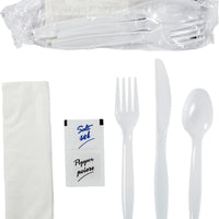 Hy-Stix - 6 Pc PP White Meal Kit ,500/Cs - HSMK-61WPS