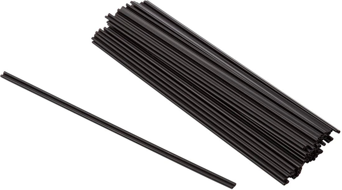 Hy-Stix - 7" Plastic Brown Flat Coffee Stirrer, 850/Box - HSCS-7BR