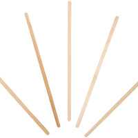 Hy-Stix - 7" Wooden Round End Coffee Stirrers , 1000/Box - 80-414C
