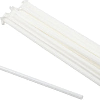 Hy-Stix - 8" Paper Wrapped White Milk Shake Straw, 400/Bx - STR-MS-8WT-PW