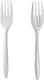 Hy Stix - Polypropylene White Heavy Weight Individually Wrapped Forks, 1000/Cs - P1505FW