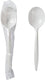Hy Stix - Polystyrene Black Heavy Weight Individually Wrapped Soupspoons, 1000/cs - P4505FW
