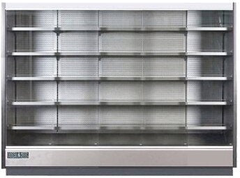 Hydra-Kool - 123" Gray Remote Vertical Open Air Merchandiser With 5 Shelves - KGV-MO-5-R