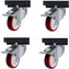 Hydra-Kool - Roulettes verrouillables en acier inoxydable de 3,6 po pour valises KPM, KFM, KGL-OF, KGH et KBD (40 po, 50 po, 60 po et 80 po), lot de 4 - KT002A - PRODUIT ÉPUISÉ