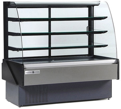 Hydra-Kool - 60" Curved Bakery Deli Bakery Case Self-Contained - KBD-CG-60-S