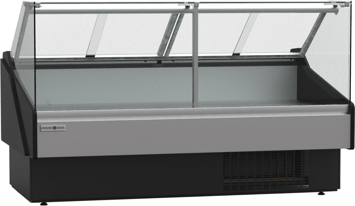 Hydra-Kool - 80" Fresh Meat Case Flat Glass Self-Contained - KFM-FG-80-S