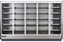 Hydra-Kool - Réfrigérateur vitrine à distance cinq sections gris et argenté avec porte battante - KGV-MD-5-R