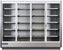 Hydra-Kool - Réfrigérateur vitrine télécommandé à quatre sections gris et argenté avec porte battante - KGV-MD-4-R