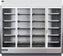 Hydra-Kool - Réfrigérateur vitrine autonome à quatre sections gris et argent avec porte arrière - KGV-MR-4-S