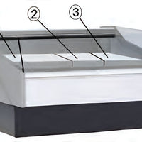 Hydra-Kool - Gray Single Level Step Shelf For KFM-40 And KPM-40 - KT011A - DISCONTINUED
