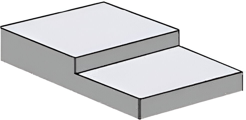 Hydra-Kool - Gray Two Level Step Shelf For KFM-100 and KPM-100 - KT012I - DISCONTINUED