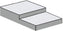 Hydra-Kool - Gray Two Level Step Shelf For KFM-60 and KPM-60 - KT012E - DISCONTINUED