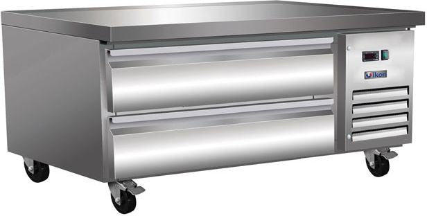 IKON - 38" Stainless Steel Electric Refrigerated Chef Base with 2 Drawers - ICBR38