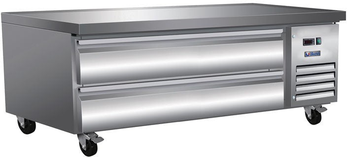 IKON - 62" Stainless Steel Electric Refrigerated Chef Base with 2 Drawers - ICBR62 (Special Order, ETA 3 Months)