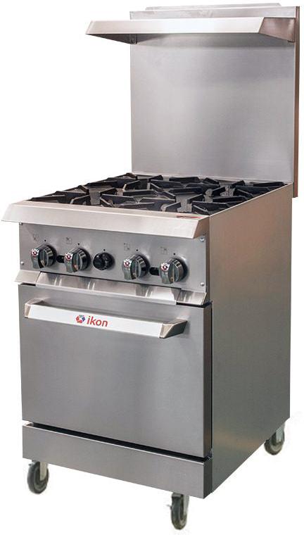 IKON COOKING - 4 Burners Gas Range with Oven - IR-4-24