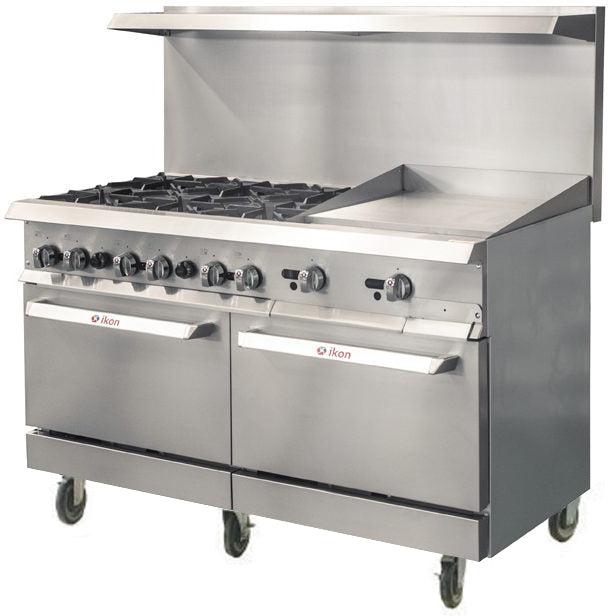 IKON COOKING - Range 60" - 6 Burners - 24" Manual Griddle - IR-6B-24MG-60