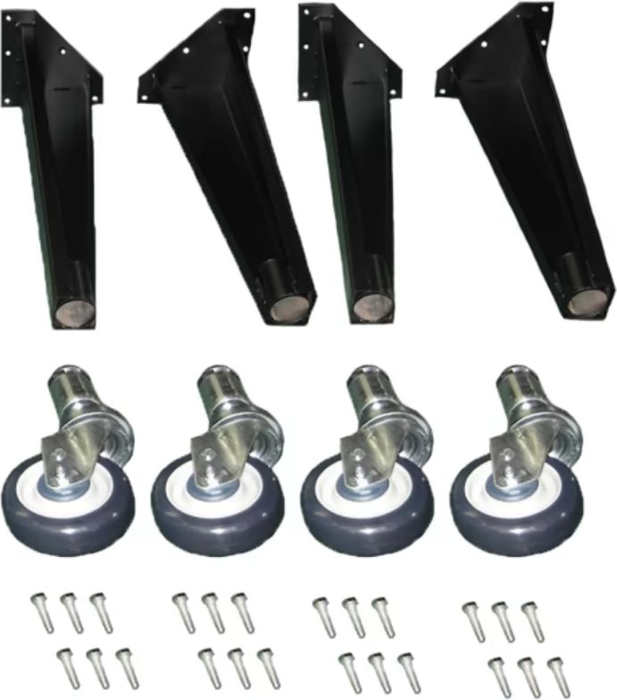 IKON - Convection Oven Leg Kit with Caster, Pack of 4 - 118-IGCOLK