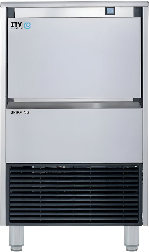 ITV Ice Makers - SPIKA 130 Full Dice Under-Counter Ice Cube Machine - NG 130 A1F