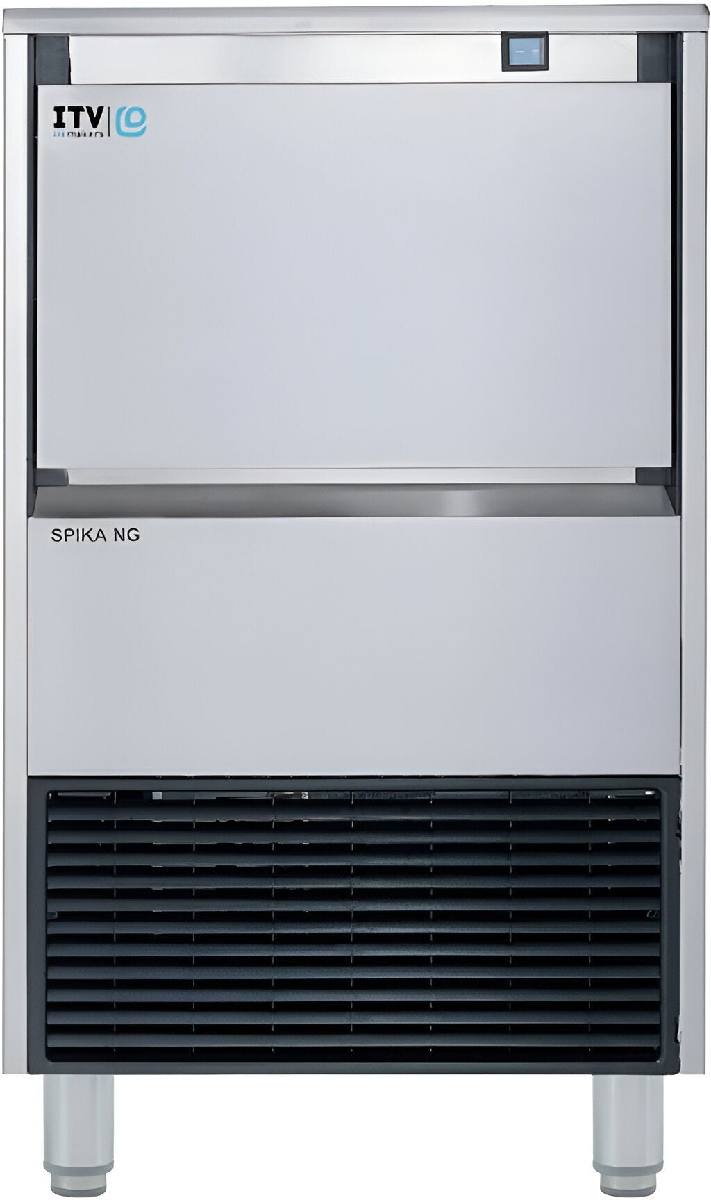 ITV Ice Makers - SPIKA 130 Full Dice Under-Counter Ice Cube Machine - NG 130 A1F