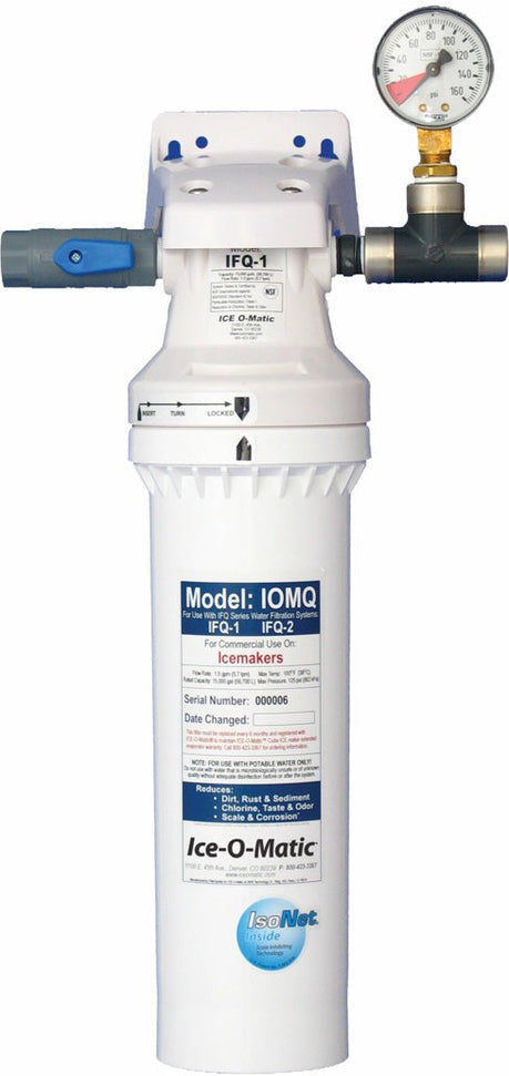 Ice-O-Matic - 0.5 Micron and 1.5 GPM Sanitary Quick Change Single Ice Machine Water Filter - IFQ1