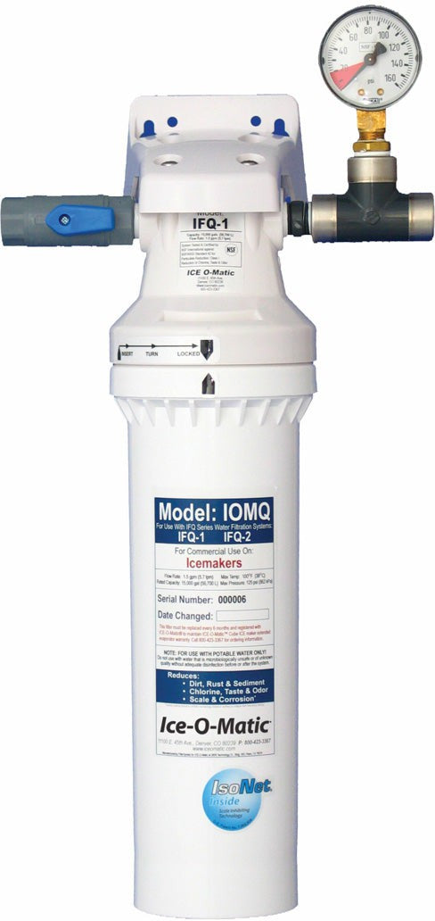 Ice-O-Matic - 0.5 Micron and 1.5 GPM Sanitary Quick Change Single Ice Machine Water Filter - IFQ1