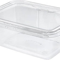 Inline Plastic - 32 Oz Tamper Clear Square Hinged Container, 200/Cs - 073984