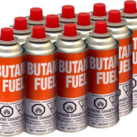 Iwatani - 8 Oz Butane Fuel Canister, Pack of 12 - BU-6