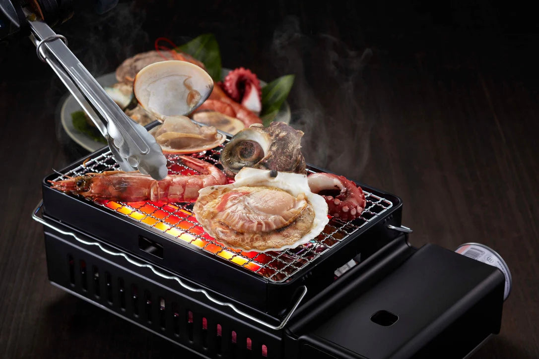 Iwatani - Hibachi Portable Grill BBQ Butane Stove - CB-ABR-US
