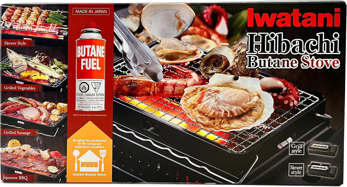 Iwatani - Hibachi Portable Grill BBQ Butane Stove - CB-ABR-US