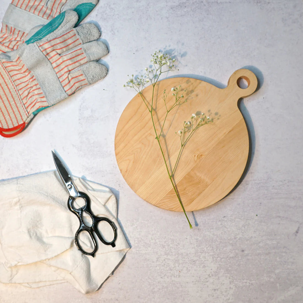 J.K. Adams - 10" Round Maple Cutting Board - MRB-10R