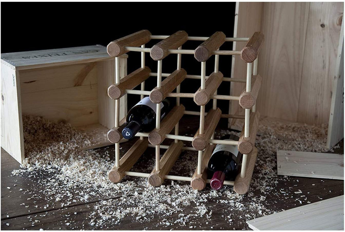 J.K. Adams - 12" Natural Bottle Wine Rack - MW R-B12-N