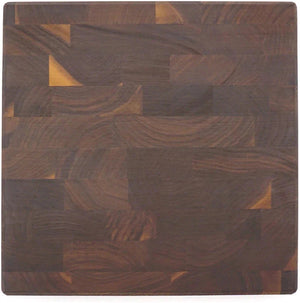 J.K. Adams - 12" x 12" x 2" Walnut Professional Series End Grain Cutting Board - PRO-1212-W