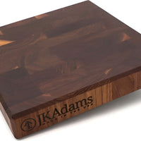 J.K. Adams - 12" x 12" x 2" Walnut Professional Series End Grain Cutting Board - PRO-1212-W