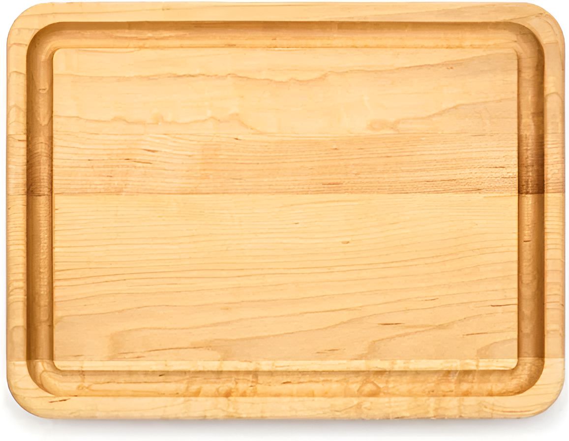 J.K. Adams - 12" x 9" x 1" Small Maple BBQ Serving Board - BBQ-1209-M - DISCONTINUED