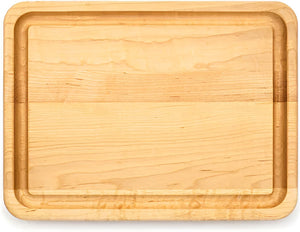 J.K. Adams - 12" x 9" x 1" Small Maple BBQ Serving Board - BBQ-1209-M