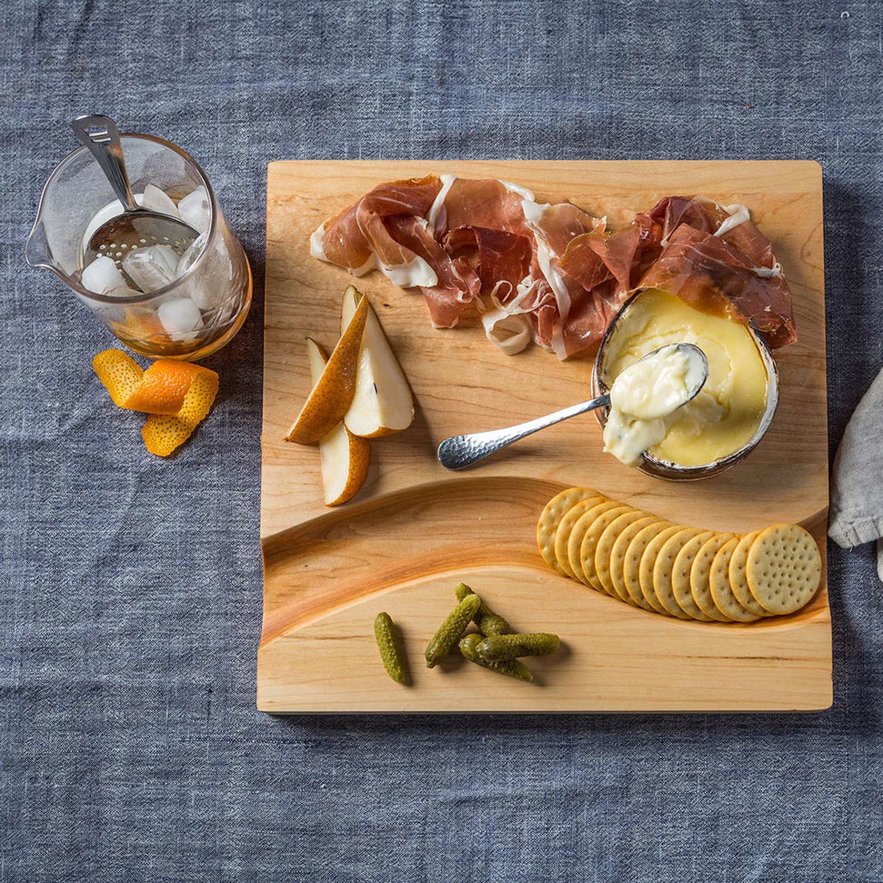 J.K. Adams - 12.5" x 12.5" Mad River Cheese Board - MRV-1212