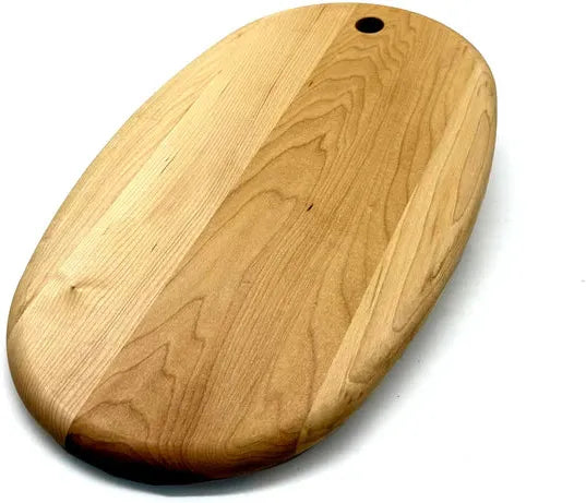J.K. Adams - 14" x 8.5" Classic Maple Oval Serving Board - CMS-OVAL