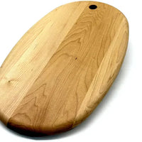 J.K. Adams - 14" x 8.5" Classic Maple Oval Serving Board - CMS-OVAL