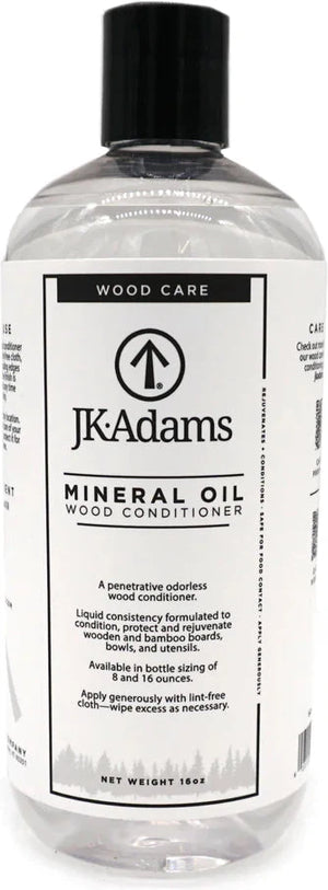 J.K. Adams - 16 Oz Mineral Oil Wood Conditioner - MO-16
