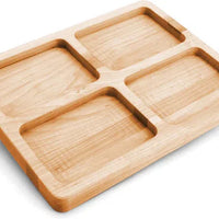 J.K. Adams - 12" x 9" Newbury Maple Divided Serving Board - NWB-1209-M