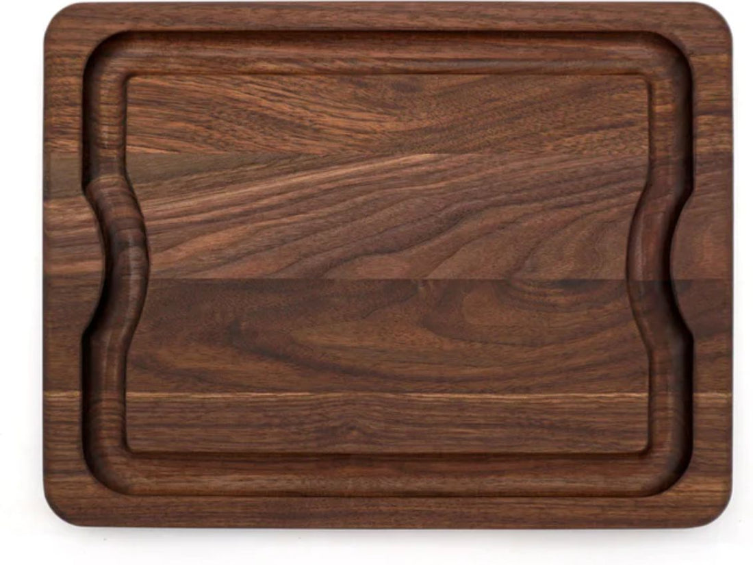 J.K. Adams - 16" x 12" x 1" Walnut BBQ Serving Board - BBQ-1612-W