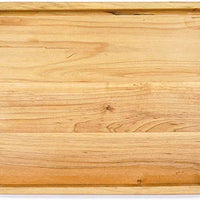 J.K. Adams - 18" x 1.25" Maple Round Elmore Serving Platter - ESP-18R-M - DISCONTINUED