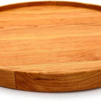 J.K. Adams - 18" x 1.25" Round Cherry Elmore Serving Platter - ESP-18R-CY