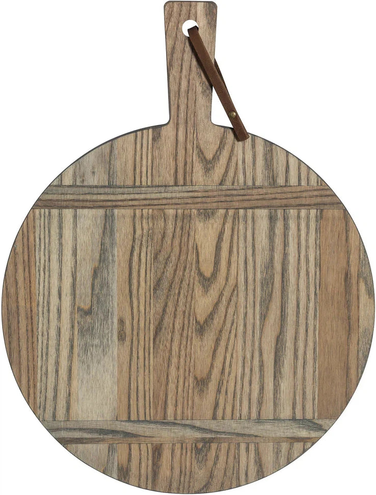 J.K. Adams - 18.5” x 14.5” x 0.6” Medium Round Appetizer Serving Board - 1761-FIVE