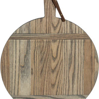 J.K. Adams - 18.5” x 14.5” x 0.6” Medium Round Appetizer Serving Board - 1761-FIVE