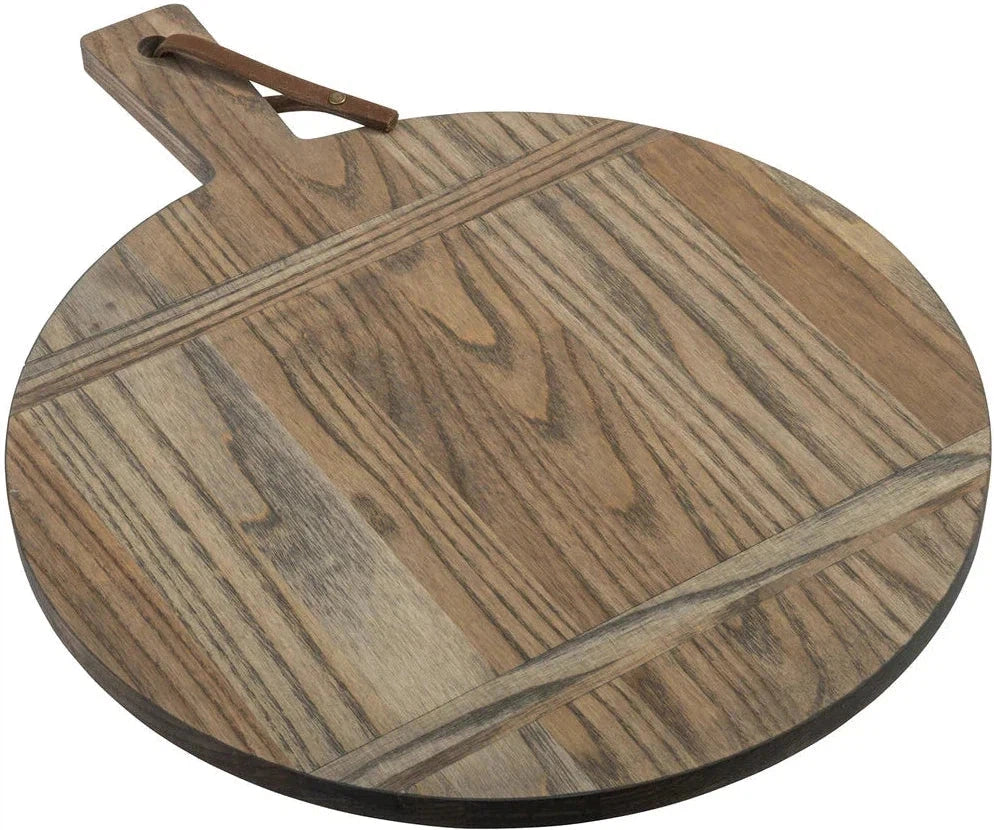 J.K. Adams - 18.5” x 14.5” x 0.6” Medium Round Appetizer Serving Board - 1761-FIVE