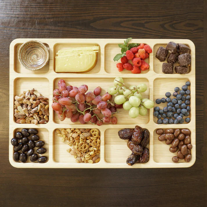 J.K. Adams - 20" x 14" Newbury Maple Divided Serving Board - NWB-2014-M