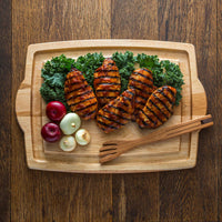 J.K. Adams - 20" x 14" x 0.75" Farmhouse Carver With Handles - FARM-2014-HDL - DISCONTINUED