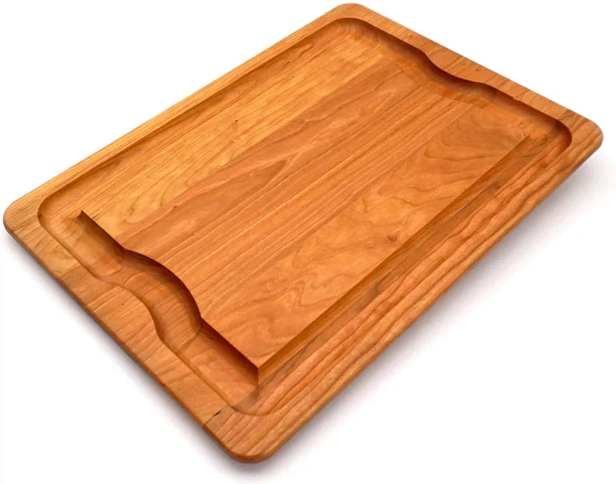 J.K. Adams - 20" x 14" x 1" Cherry BBQ Serving Board - BBQ-2014-CY - DISCONTINUED